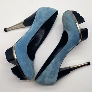 Gianmarco Lorenzi size 39 color blue 100% Authentic